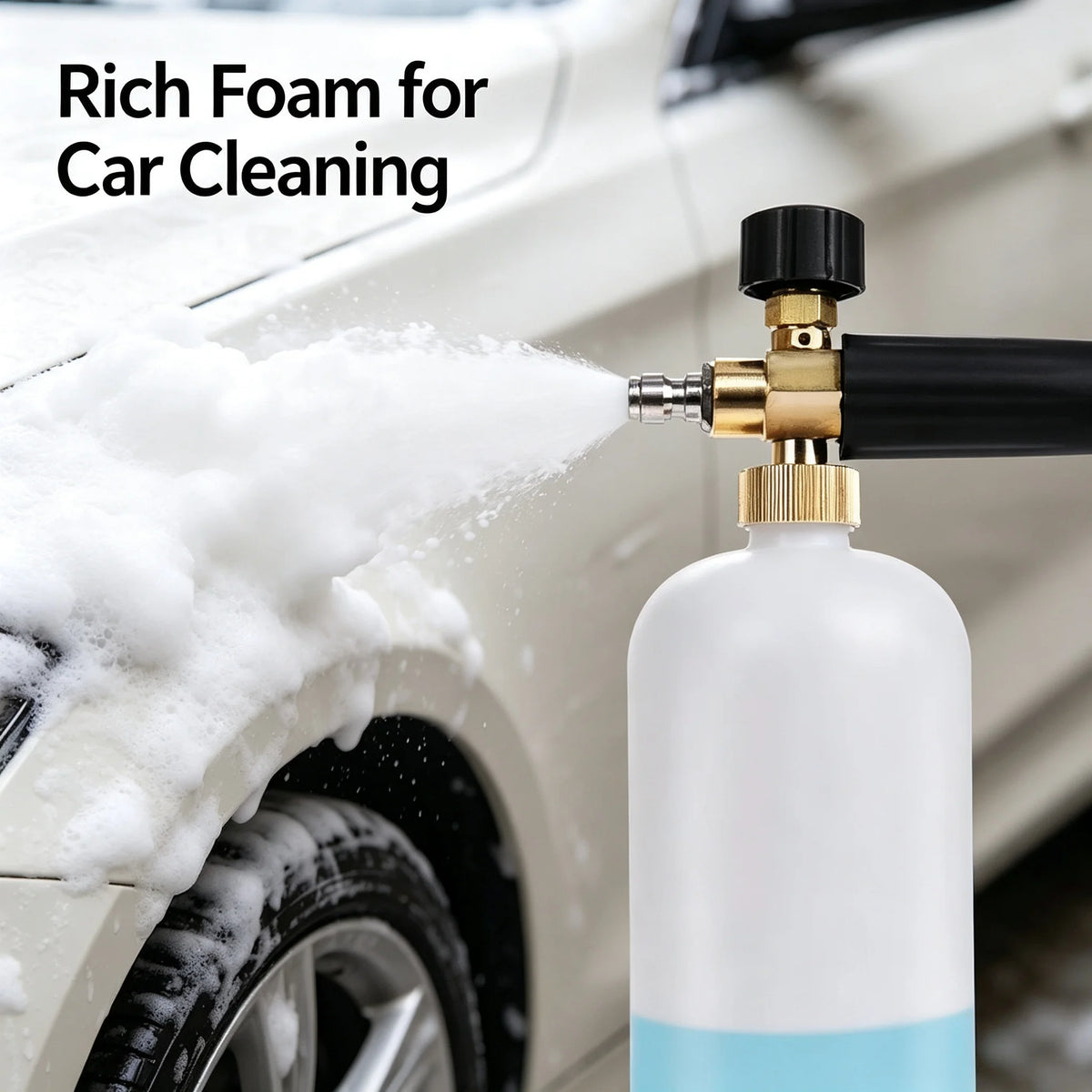 1L Foam Cannon for Pressure Washers with 1/4" Quick Connector