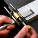 Honing Guide Sharpening Jig for Chisel and Plane Blades, Aluminum with Brass Roller