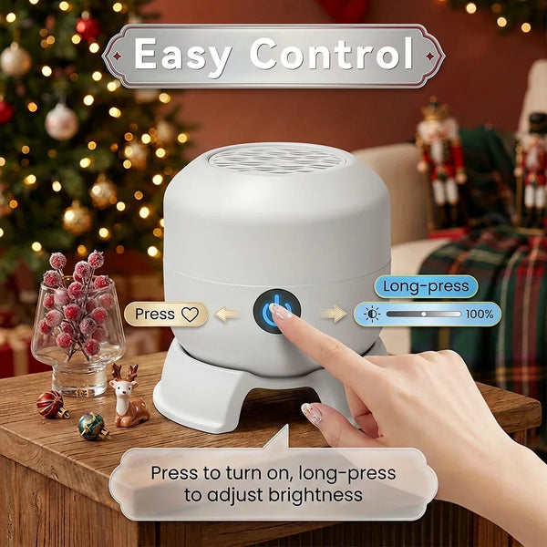 Christmas Projector Night Light, Rotating 22-Pattern USB Rechargeable Projection Lamp for Walls and Ceilings