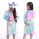 Kids Rainbow Unicorn Hooded Christmas Bath Robe