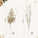 Champagne Gold Christmas Tree Picks, Set of 5 Glitter Poinsettia Leaf and Berry Stems