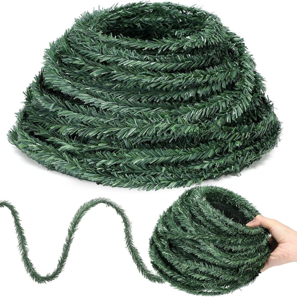 Flexible Pine Wire Garland Roll, 5m - Christmas Wreath & Tree Ties