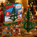 24-Day Christmas Advent Calendar with Tabletop Wooden Tree and 24 Mini Wooden Ornaments