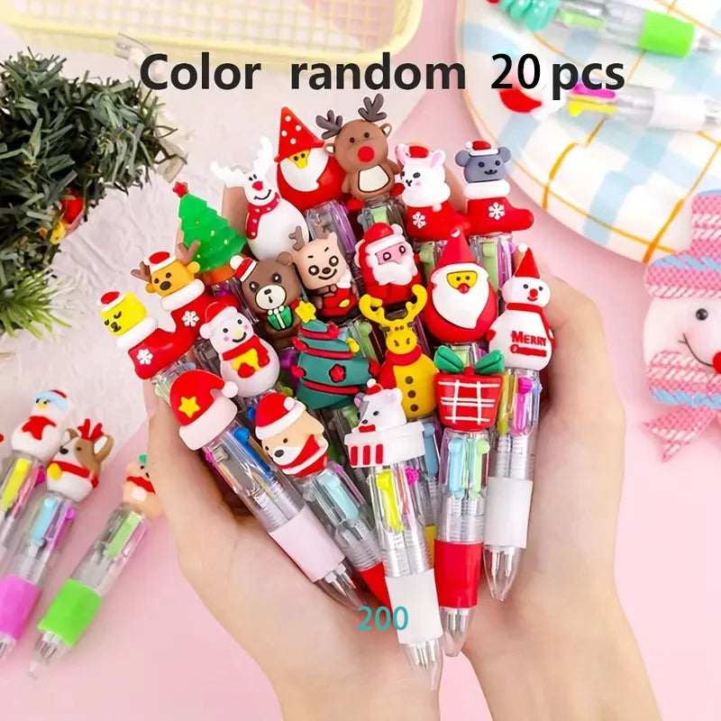 Christmas Fun Pens Bulk Pack - 20 Count Holiday Character Ballpoint Pens