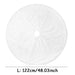 White Faux Fur Christmas Tree Skirt, 48 in Round Plush Tree Base Cover