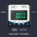 Magnetic Digital Angle Gauge Inclinometer, 4x90° with Backlit LCD