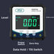 Magnetic Digital Angle Gauge Inclinometer, 4x90° with Backlit LCD