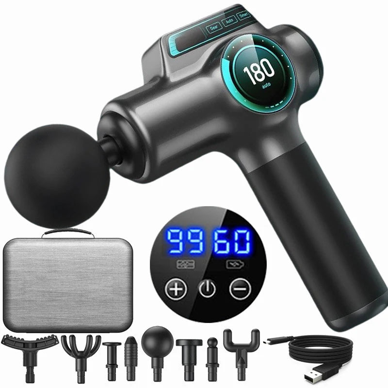 Cordless Rechargeable Percussion Massage Gun, Christmas Gift Muscle Massager