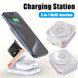 3-in-1 Foldable Magnetic Wireless Charger Station for Phone, Watch and Earbuds