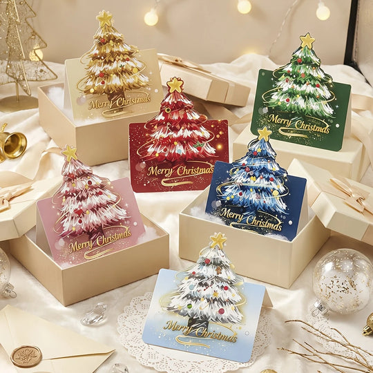 Christmas 3D Pop-Up Greeting Cards with Envelopes, 12 Pack
