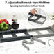 Expandable Pan and Lid Organizer Rack for Kitchen Cabinets with 7 Adjustable Dividers