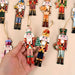 Nutcracker Christmas Ornaments, Set of 12 Wooden Soldier Hanging Decorations for the Tree and Party Favors