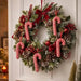 Red and White Candy Cane Christmas Ornaments, 5 Pack, 7 in Soft Fabric Hanging Canes