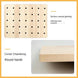 Wooden Crochet Blocking Board with Pins and Stand, 20 x 20 cm