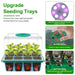 Seed Starter Kit with Grow Lights, 5 Trays with Humidity Domes and Timer