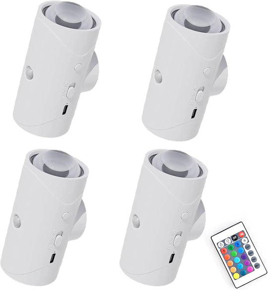 Motion Sensor Nursery Night Light for Parents, Rechargeable Magnetic Wall Light, 2-Pack