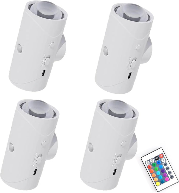 Motion Sensor Nursery Night Light for Parents, Rechargeable Magnetic Wall Light, 2-Pack