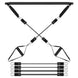 Portable Pilates Bar Fitness Kit with Resistance Bands, 100 lb Home Workout Set