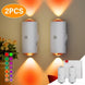 Motion Sensor Nursery Night Light for Parents, Rechargeable Magnetic Wall Light, 2-Pack