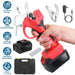 Cordless Electric Garden Pruning Shears Kit with 2 Batteries and Carry Case